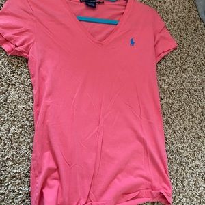 Ralph Lauren Pink V-Neck Size Small